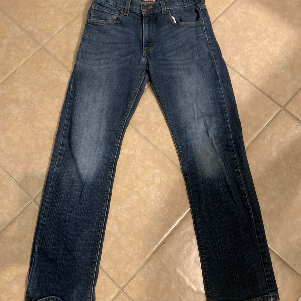 Levi’s Denizen 218 Slim Straight Fit Jeans Size 16 Adjustable Waistband
